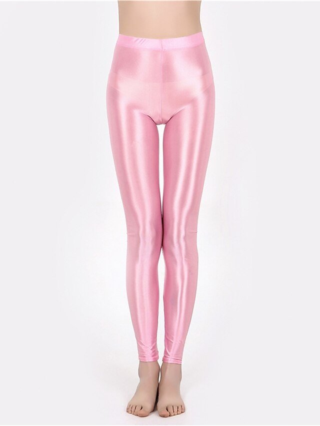 Active High Waist Plain Ankle-Length Leggings - Image 2