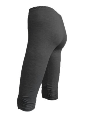 Active High Waist Plain Capri Skinny Yoga Leggings - Image 13