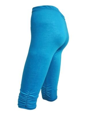 Active High Waist Plain Capri Skinny Yoga Leggings - Image 33