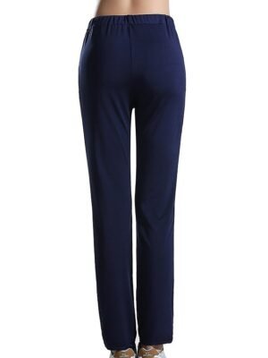 Active High Waist Plain Full Length Sweatpants - Image 18