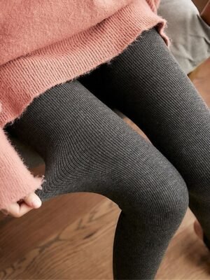 Active High Waist Plain High Cut Full Length Leggings - Image 14