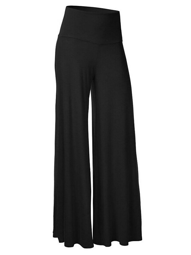 Active Loose Fit Winter Flare Leg High Waist Yoga Pants - Image 2