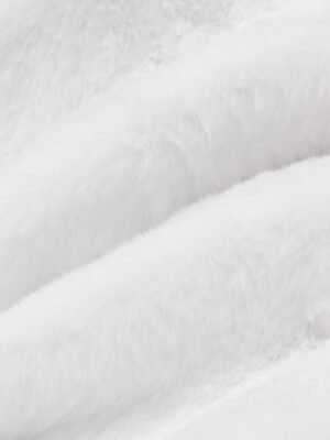 Active Regular Fit Colour Block Hoodie Long Faux Fur Sherpa Coat - Image 10