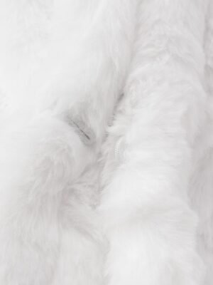 Active Regular Fit Colour Block Hoodie Long Faux Fur Sherpa Coat - Image 6