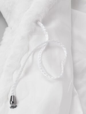 Active Regular Fit Colour Block Hoodie Long Faux Fur Sherpa Coat - Image 9