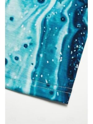 Active Regular Fit Ombre Marble Halter Sleeveless Mini Dress - Image 8