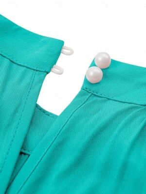 Active Regular Solid Halter Neck Sleeveless High Waist Jumpsuit - Image 16