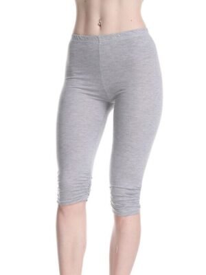 Active Skinny Plain High Waist Capri Leggings - Image 23