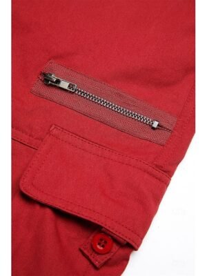 Active Wide Leg Plain Mid Waist Full Length Cargo Pants - Image 14