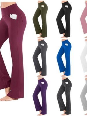 Activewear Bootcut High Waist Yoga Pants - Image 1