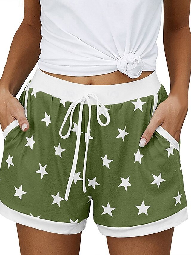 Athleisure Baggy Star Medium Waist Pocket Shorts - Image 2