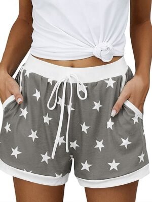 Athleisure Baggy Star Medium Waist Pocket Shorts - Image 5