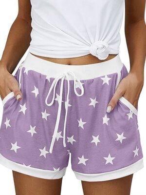 Athleisure Baggy Star Medium Waist Pocket Shorts - Image 7