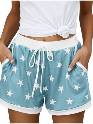 Athleisure Baggy Star Medium Waist Pocket Shorts - Image 9
