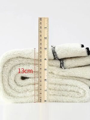 Athleisure High Elasticity Solid Thermal Leggings - Image 6