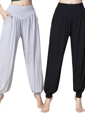 Athleisure Loose Fit Harem High Waist Wide Leg Yoga Pants - Image 1