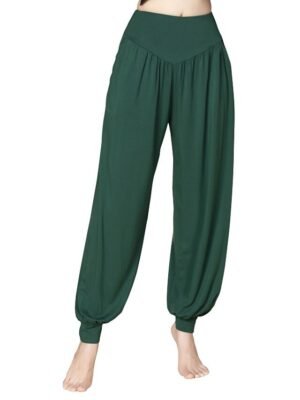 Athleisure Loose Fit Harem High Waist Wide Leg Yoga Pants - Image 3