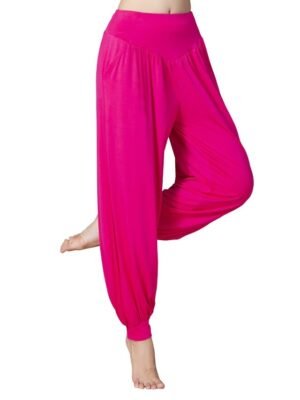 Athleisure Loose Fit Harem High Waist Wide Leg Yoga Pants - Image 4