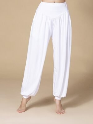 Athleisure Loose Fit Harem High Waist Wide Leg Yoga Pants - Image 6