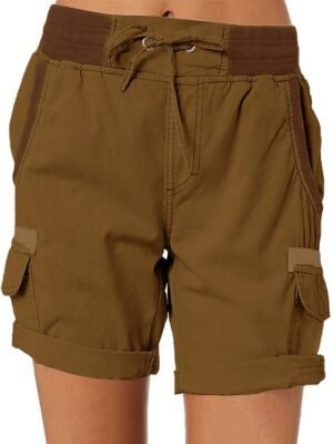 Athletic Drawstring Quick Dry Elastic Waist Shorts - Image 7