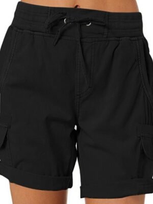 Athletic Drawstring Quick Dry Elastic Waist Shorts - Image 9