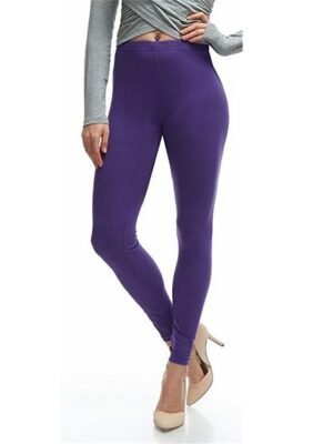 Athletic Regular Fit Plain Mid Waist Full Length Leggings - Image 1