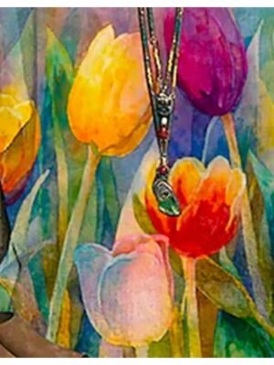 Basic Plus Size Floral Print Crew Neck Dolman Sleeve Blouse - Image 3