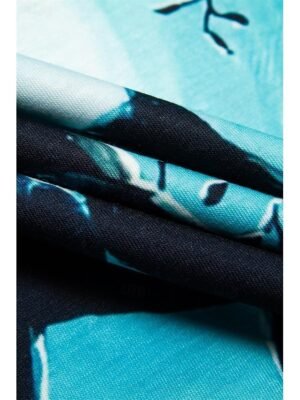 Basic Regular Cat Print Round Neck Short Sleeve Summer Top - Image 8