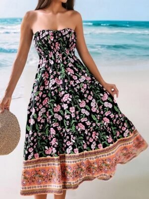 Bohemia A-Line Ethnic High Waist Maxi Skirt - Image 5