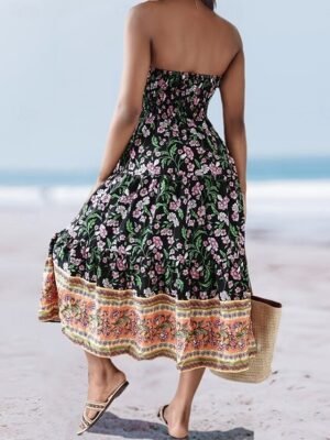 Bohemia A-Line Ethnic High Waist Maxi Skirt - Image 6