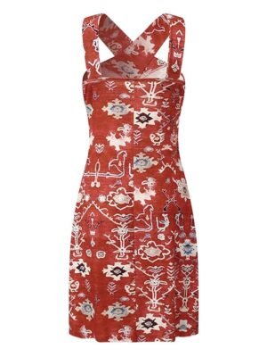 Bohemian Loose Geometric Halter Sleeveless Mini Dress - Image 12