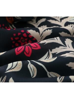 Bohemian Maxi Floral V Neck Long Sleeve Dress - Image 12