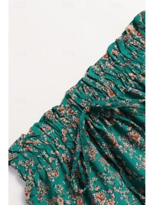 Bohemian Mid Rise Floral Print Midi Skirt - Image 19