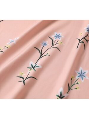 Bohemian Regular Fit Floral V Neck Short Sleeve Midi Dress - Image 10
