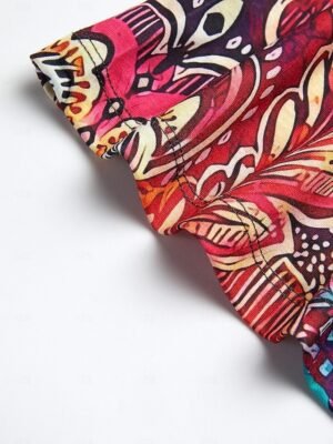 Bohemian Regular Fit Paisley V-Neck Sleeveless Camisole - Image 6
