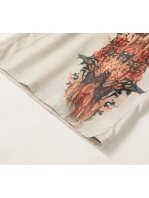 Boho Regular Fit Floral High Waist Full Length Palazzo Trousers - Image 7