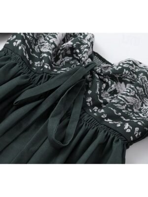 Boho Regular Fit Floral Off Shoulder Long Sleeve Mini Dress - Image 5