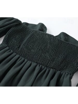 Boho Regular Fit Floral Off Shoulder Long Sleeve Mini Dress - Image 7