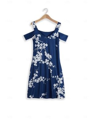 Boho Regular Fit Floral Sweetheart Short Sleeve Midi Dress - Image 10