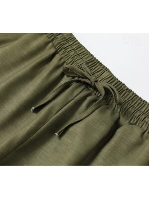 Boho Regular Fit Natural Flower Full Length Wide Leg Slacks - Image 8