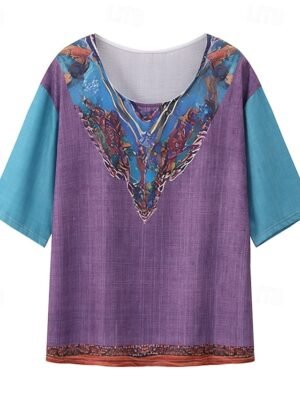 Boho Regular Floral Off Shoulder Long Sleeve Blouse - Image 20