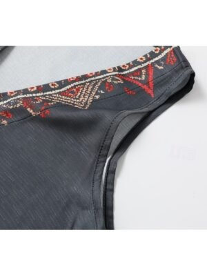 Boho Regular Floral V Neck Short Sleeve Blouse - Image 35