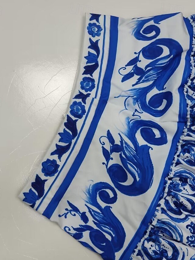 Boho Swing Floral Mid Rise Maxi Skirt - Image 11