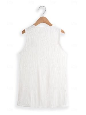 Casual Asymmetrical Striped One-Shoulder Sleeveless Camisole Top - Image 14