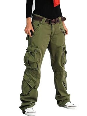 Casual Baggy Micro-Elastic Full Length Cargo Trousers - Image 3