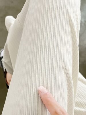 Casual Baggy Pocket High Waist Calf-Length Wide Leg Chinos - Image 6