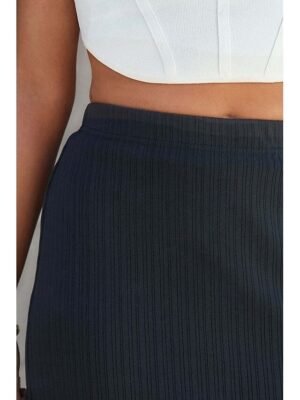 Casual Bodycon Plain Mid Rise Midi Skirt - Image 13