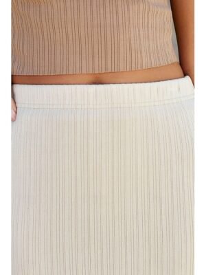 Casual Bodycon Plain Mid Rise Midi Skirt - Image 6