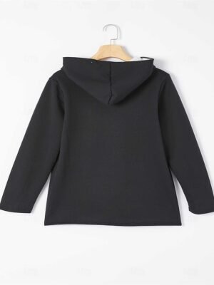 Casual Cozy Phrase Print Hoodie Long Sleeve Two Piece Loungewear Set - Image 12