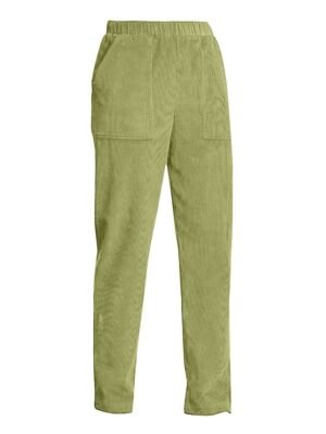 Casual High Waist Corduroy Full Length Chinos - Image 16